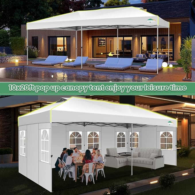 COBIZI 10x20 Pop Up Canopy Tent - Image 7
