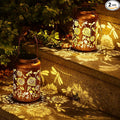2pack Solar Lanterns Lights Outdoor Hanging Lantern Waterproof Metal LED by WACLSTDAY