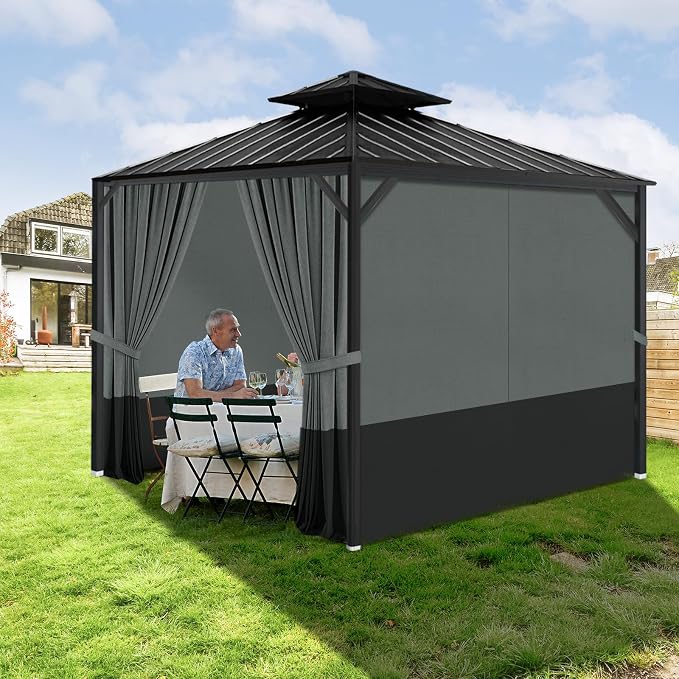 Gazebo Privacy Curtains 10' x 12' - Image 4