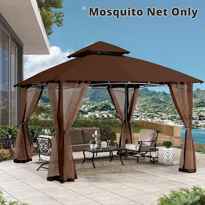 MASTERCANOPY Patio Gazebo Mosquito Netting Screen Walls - Image 8