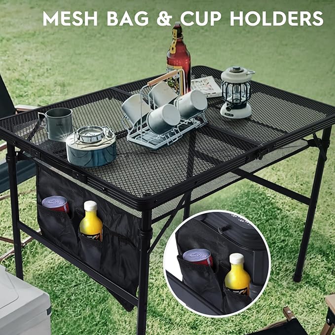 3x2 FT Folding Grill Table, Portable Camping Table - Image 6