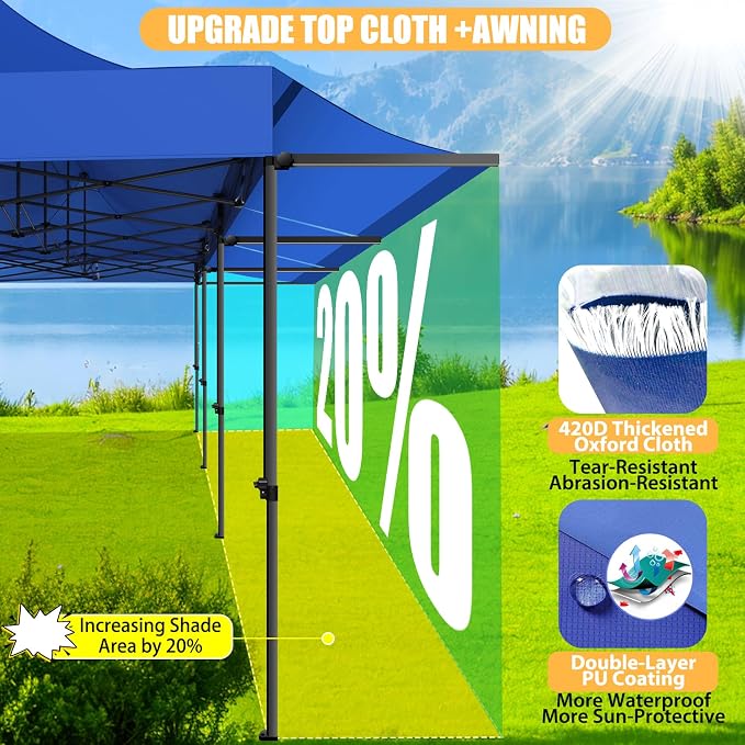 COBIZI 10x30 Pop Up Canopy Tent - Image 2