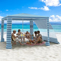 MoKo Beach Cabana, UPF 50+ Protection Easy Setup Beach Tent Sun Shelter by MoKo