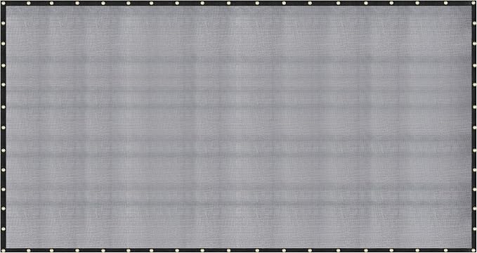 60-70% 20 FT X 30 FT Mesh Tarp/Shade Cloth 9-Needle Knitted Heavy Duty Black by WindscreenSupplyCompany