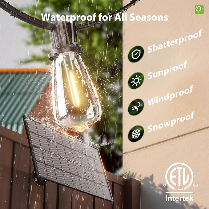 KYY 198FT Solar String Lights Outdoor Waterproof - Image 5