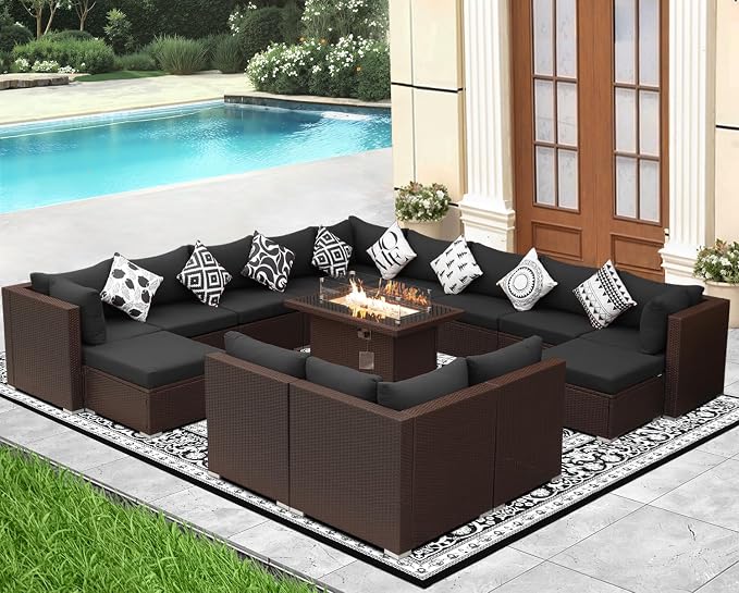 NICESOUL 15 Piece Outdoor Sectional - Image 3