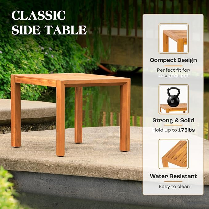 IDZO Natural 3-Piece Patio Bistro Sets - Image 7