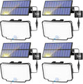 Peasur 4 Pack Solar Motion Lights Outdoor, 318 LED Solar Security Light by Peasur