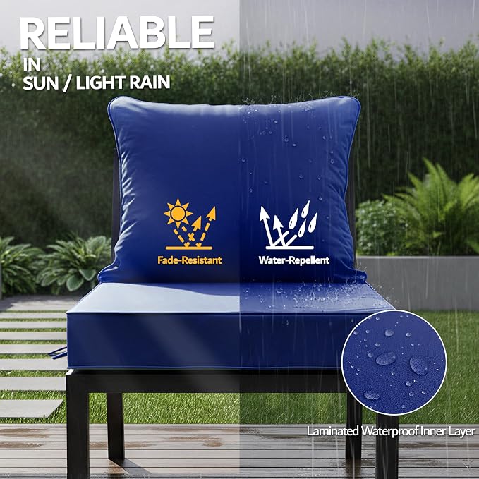 19x19 Inch Patio Chair Cushion - Image 3