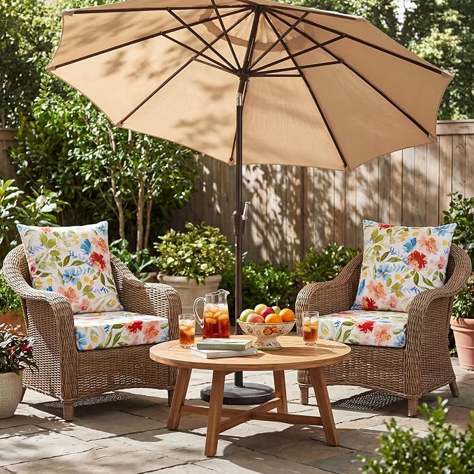 Hoteam 4 Set Outdoor Chair Patio Cushions 20 x 20 Inch Deep Seat Waterproof - Image 6