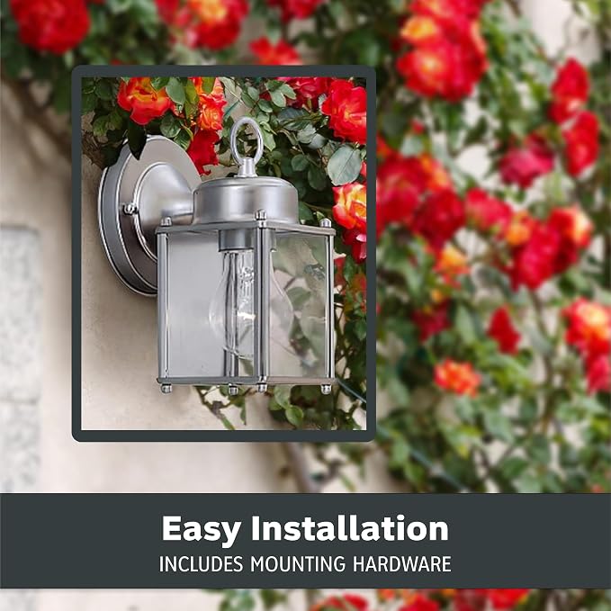DESIGNERS FOUNTAIN Preston Outdoor Light Fixture, 8 Inch Exterior Wall Lantern - Image 5