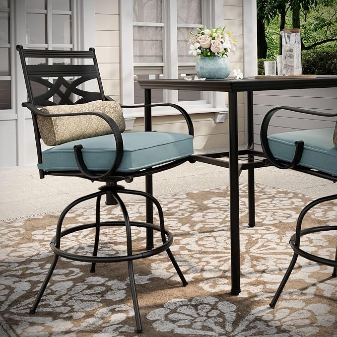 Hanover Montclair Outdoor Patio Conversation Set - Image 8