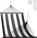 Lazy Daze Hammocks 10.5 FT Double 2 Person Caribbean Rope Hammock, Hand Woven by LazyDazeHammocks