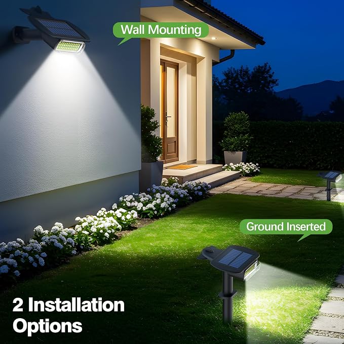 4 Pack Solar Spot Lights Outdoor Waterproof IP68, Auto On/Off Bright Solar - Image 6