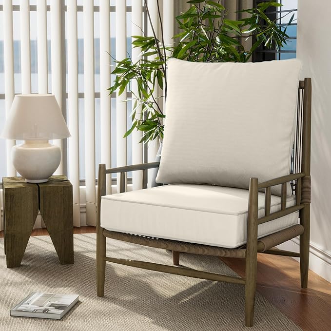 22" x 22" x 6" Outdoor Deep Seat Cushions Set - Image 7