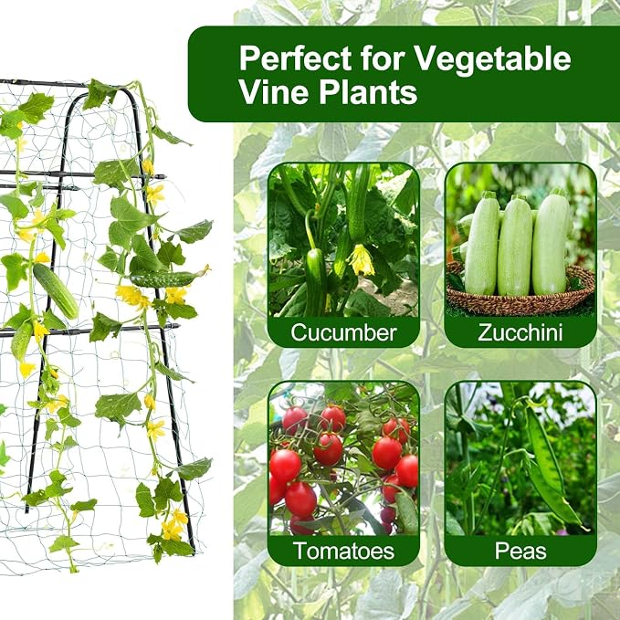 Garden Trellis for Climbing Plants Outdoor, Metal Cucumber Trellis Plant - Image 5