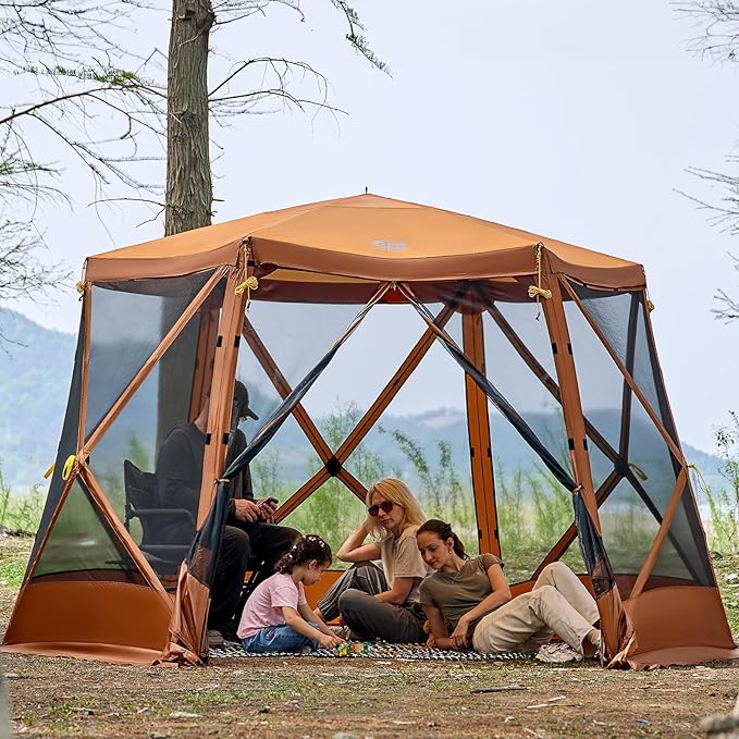 TIMBER RIDGE Easy Pop Up Gazebo Canopy Tent by TIMBERRIDGE