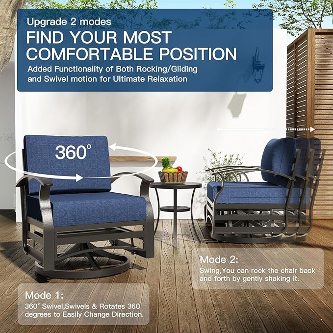 Kullavik Aluminum Patio Furniture Set - Image 6