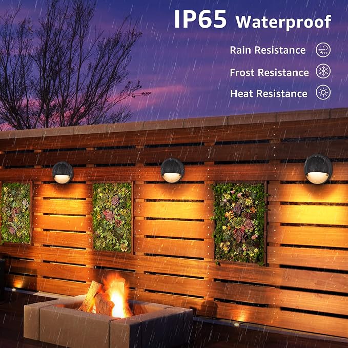 SUNVIE 12 Pack Low Voltage Deck Lights 5W LED Landscape Step Stair Lights - Image 6