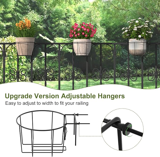 TQVAI 10 Inch Railing Planter - Image 5