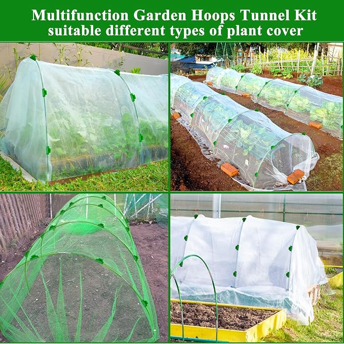 Greenhouse Hoops Grow Tunnel 6 Sets of 8FT Long Garden Hoops, Rust-Free - Image 6