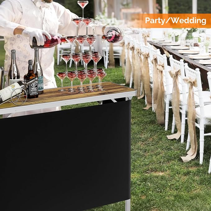 VINGLI 43" Portable Bar Table - Image 6