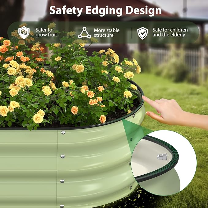 Raised Garden Bed Kit, Large Metal Raised Beds - Image 2