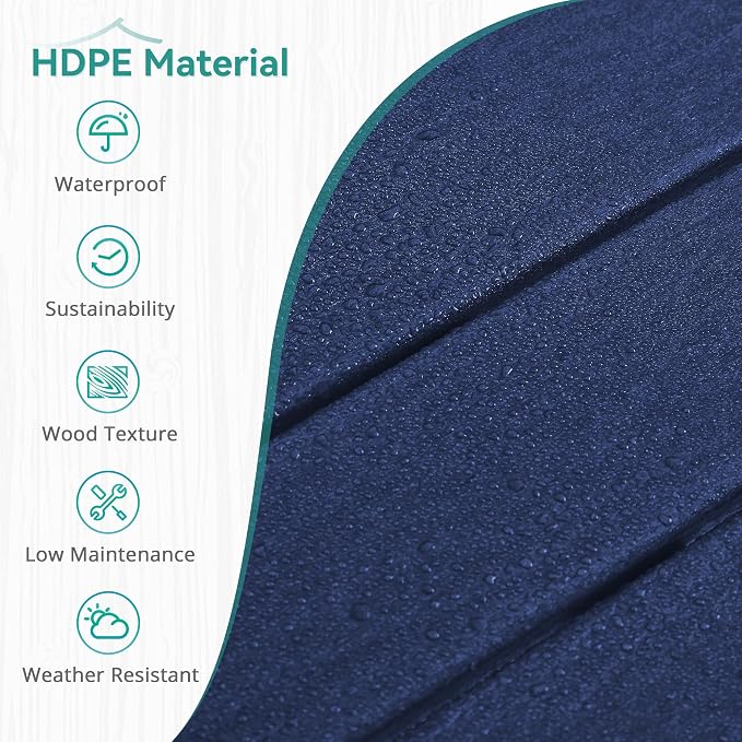 37.5" H Outdoor Bar Table，HDPE Bar Height Table - Image 4