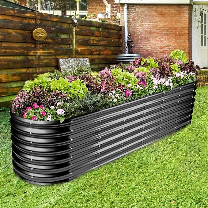 Land Guard 8×2×2ft Galvanized Raised Garden Bed Kit, Raised Garden Boxes Outdoor - Image 5