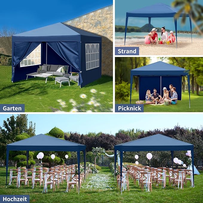 Outvita 10x10ft Ez Pop Up Canopy, Portable Instant Canopy Tent - Image 8