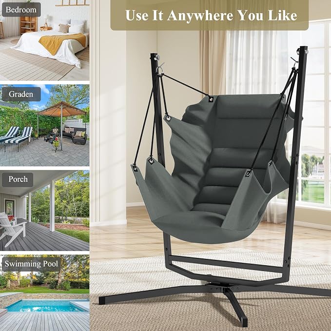 360° Swivel Hammock Swing Chair - Image 8