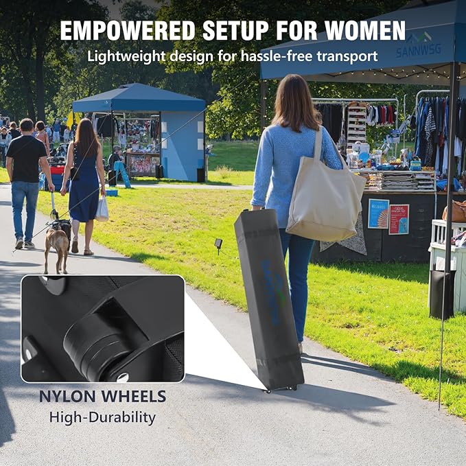8X8 Pop Up Canopy Tent, Removable Pockets Sidewall - Image 5