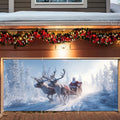 ANNA QUEEN Santa Sleigh Ride Christmas Garage Door Banner 6 x 13FT, Magical by ANNAQUEEN