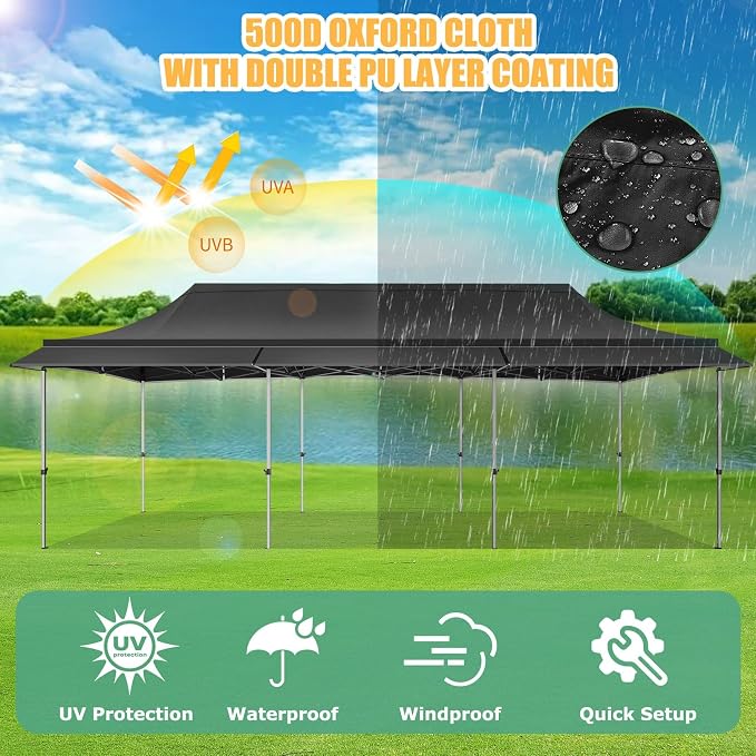 COBIZI 10x30 Pop Up Canopy Tent - Image 9