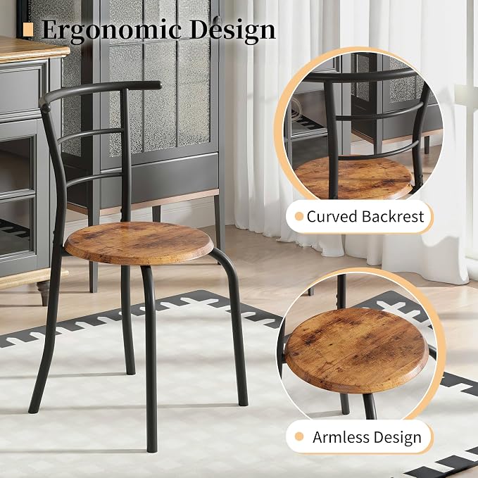 VECELO 3-Piece Dining Table Set - Image 4