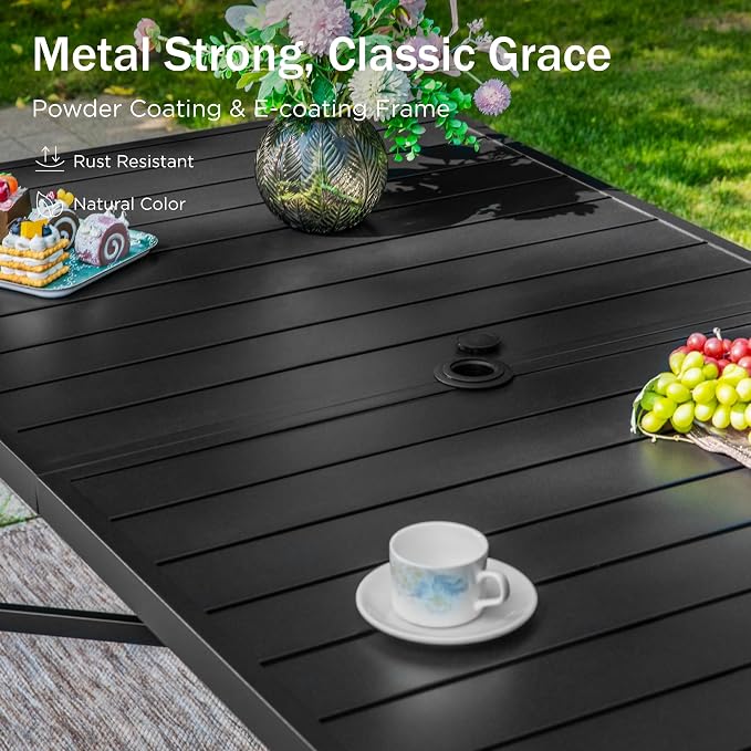 PHI VILLA Outdoor Patio Bar Dining Table - Image 2