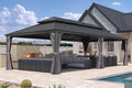 PURPLE LEAF 12' X 26' Hardtop Gazebo Aluminum Gazebo by PURPLELEAF