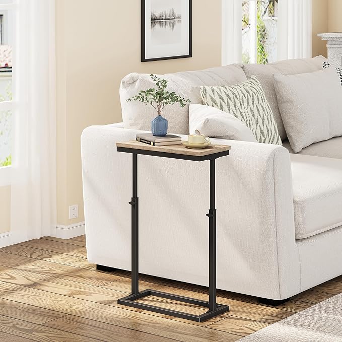 TUTOTAK End Table, Side Table, Tall Couch Table, Sofa Table, Living Room - Image 9