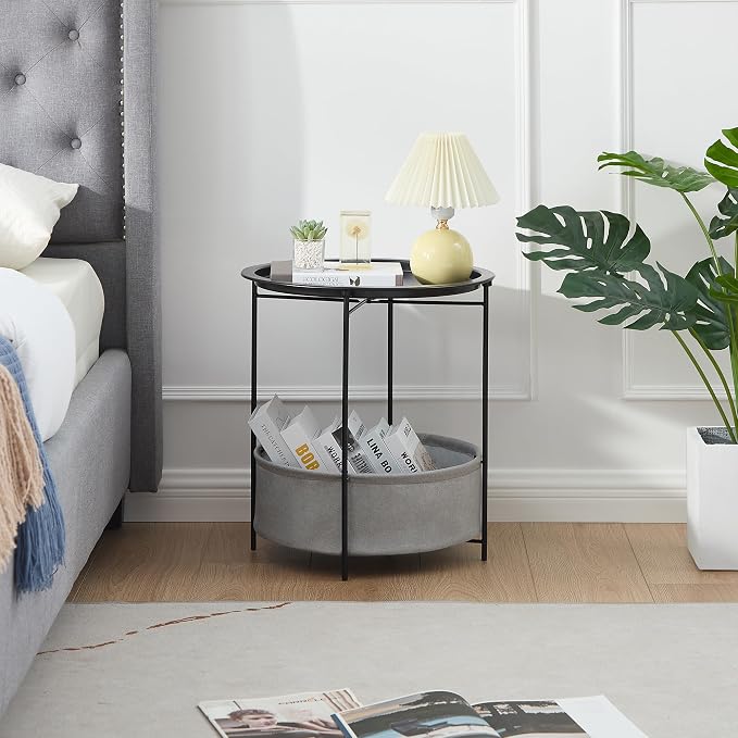 VECELO Round Side/End Table - Image 5