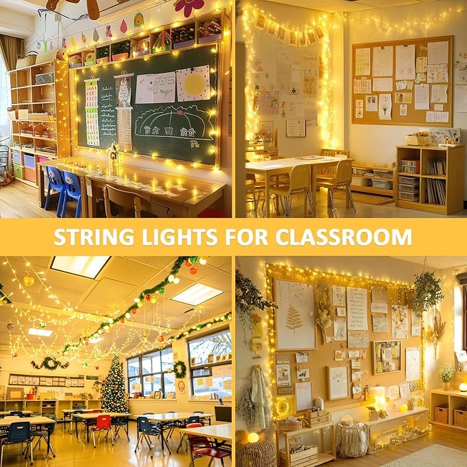 JMEXSUSS 400 LED Christmas Lights Indoor Outdoor, 132 ft Warm White String - Image 3