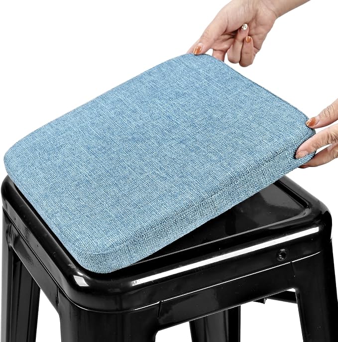 BUYUE Friendly Woven Fabric Magnetic Bar Stool Cushion 1 Piece, Enhanced by BUYUE
