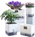 FAMZ Self Watering Planters 4 Pack，Self Watering Pots by FAMZ