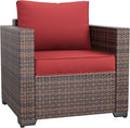 Amopatio Wicker Outdoor Sofa & Patio Couch Set by Amopatio