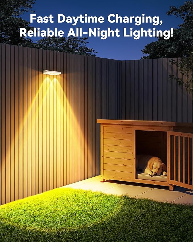 Fence Lights Solar Powered 20 Pack, 7 Fixed Colors & Color Changing Solar Fence - Image 4