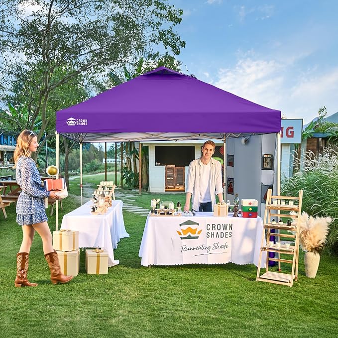 CROWN SHADES Canopy Tent 10x10 Pop Up Canopy Outdoor Shade - Image 3