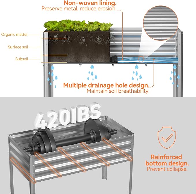 Galvanized Raised Garden Bed - Image 7