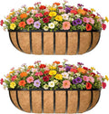 24 Inch Railing Planter Window Box Deck Balcony Rail Planter by EIMQUVW