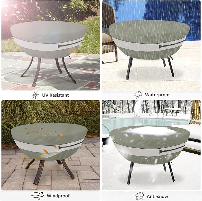 Round Patio Table Cover, Suitable - Image 5