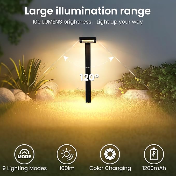 Solar Pathway Lights Outdoor, Smart Color Changing - Image 6