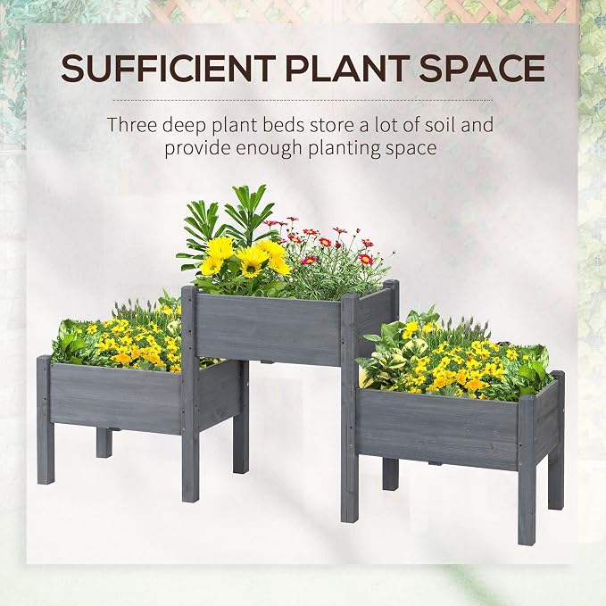Outsunny Raised Garden Bed - Image 6